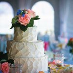 Beautiful Cake at Bogey's Wedding Reception Hall